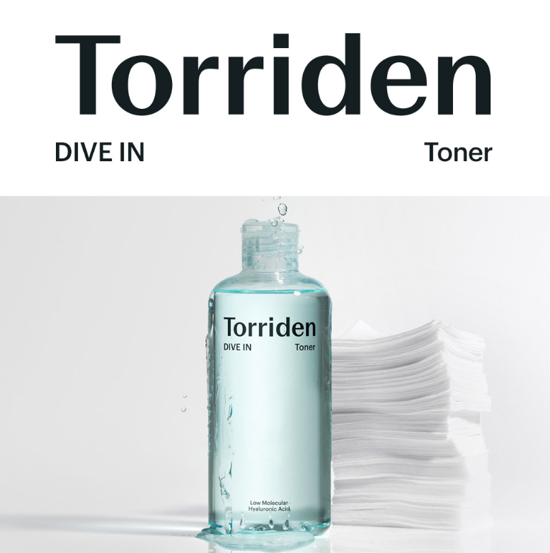 Torriden Dive In Low Molecular Hyaluronic Acid Toner 500mL Special Set (+Cotton Pad 60P)