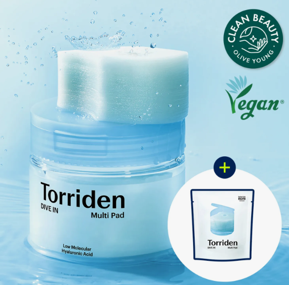 Torriden Dive In Low Molecular Hyaluronic Acid Multi Pad 80P Set (+Refill 80P)