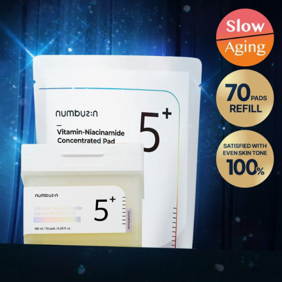 numbuzin No.5+ Vitamin-Niacinamide Concentrated Pad 70P (+70P Refill)