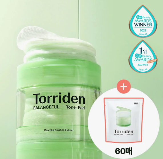 Torriden Balanceful Cica Toner Pad 60P Double Pack (60P+60P Refill)