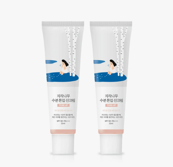 ROUND LAB Birch Juice Moisturizing Tone Up Sun Cream 50mL 1+1 Special Set