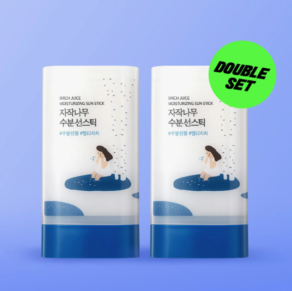 ROUND LAB Birch Juice Moisturizing Sun Stick 19g Double Set