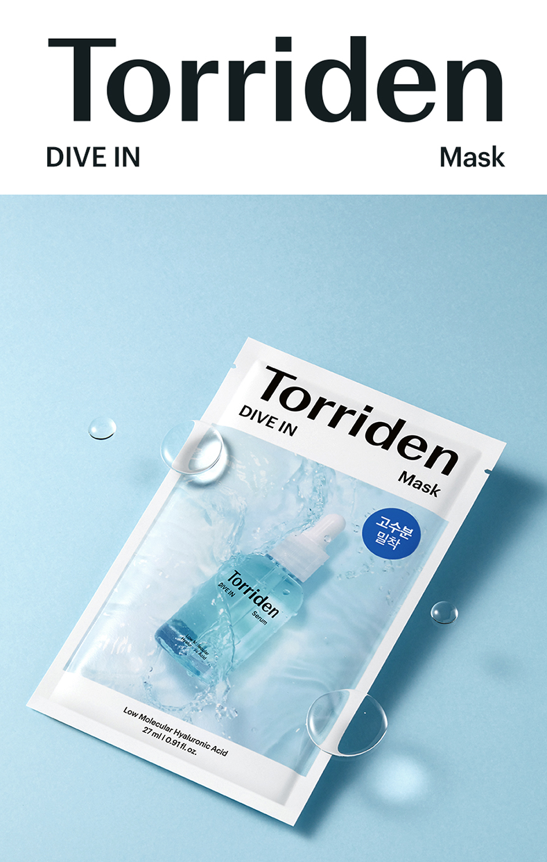 Torriden Dive In Low Molecular Hyaluronic Acid Mask Sheet 5+1ea