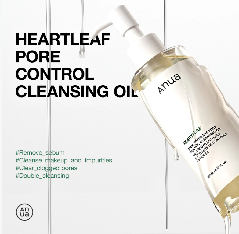Anua Heartleaf Pore Control Cleansing Oil 200mL Double Set
