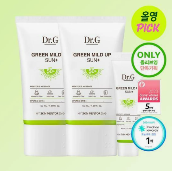 Dr.G Green Mild Up Sun+ 50ml 1+1 Set (+10ml)