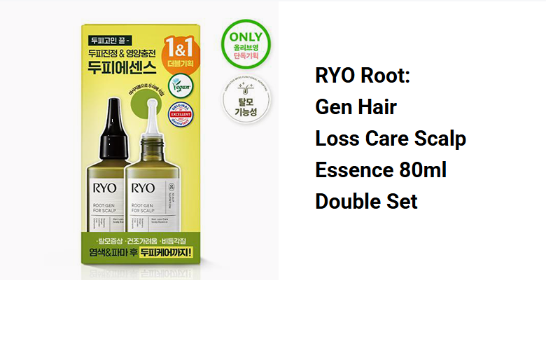Ryo Root:Gen Hair Loss Care Scalp Essence 80mL Double Set