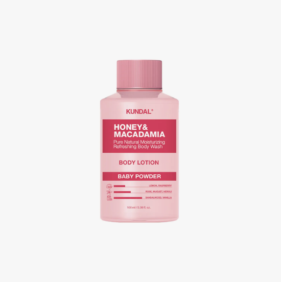 KUNDAL Honey & Macadamia Natural Body Lotion 100ml [3 Fragrance Options]