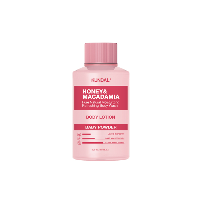 KUNDAL Honey & Macadamia Natural Body Lotion 100ml [3 Fragrance Options]