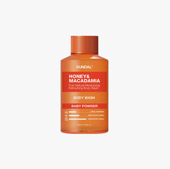KUNDAL Honey & Macadamia Natural Body Wash 100ml [3 Fragrance Options]