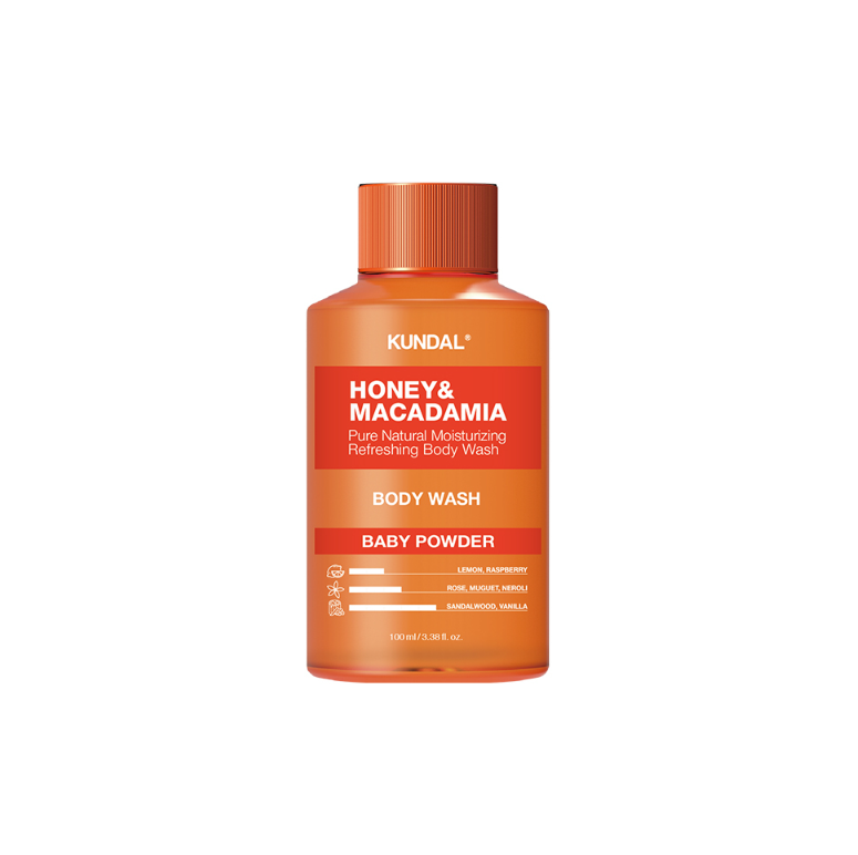 KUNDAL Honey & Macadamia Natural Body Wash 100ml [3 Fragrance Options]