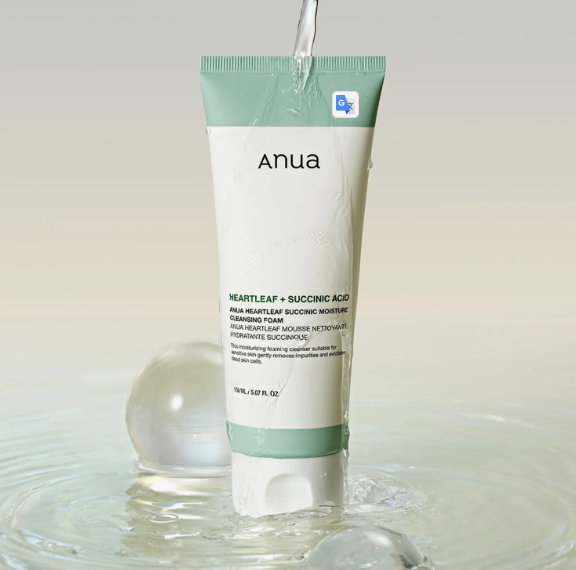Anua Heartleaf Succinic Moisture Cleansing Foam 150ml