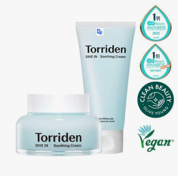 Torriden Dive-in Soothing Cream 100ml Double Pack