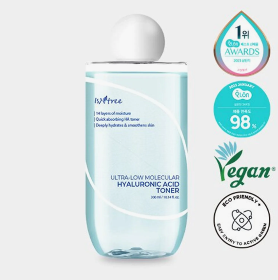 Isntree Ultra-Low Molecular Hyaluronic Acid Toner 300mL