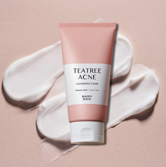 Happy Bath Tea Tree Acne Cleansing Foam 150g