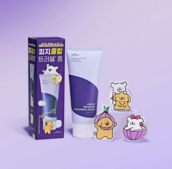 [Maltese Edition]Isntree Onion Newpair Cleansing Foam 150ml (+Phone Grip)