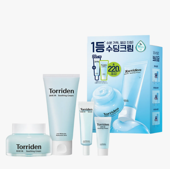 Torriden Dive-In Soothing Cream 100ml Double Pack (+Soothing Cream 20ml+Serum 20ml)