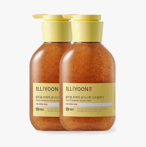 ILLIYOON Fresh Moisture Scrub Wash 400ml*2ea Set