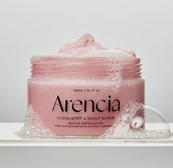 Arencia Fresh Cloud Body & Scalp Scrub (Lavender & Pear) 260g