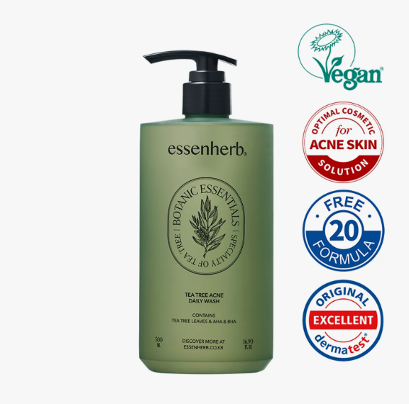 [NEW] essenHERB Tea Tree Acne Daily Wash 500mL