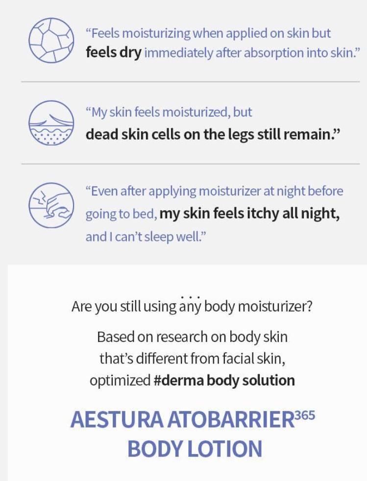 AESTURA Atobarrier 365 BODY LOTION 400mL
