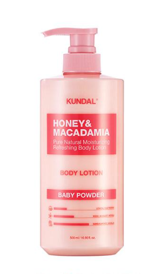 KUNDAL Honey & Macadamia Natural Body Lotion Baby Powder 500ml