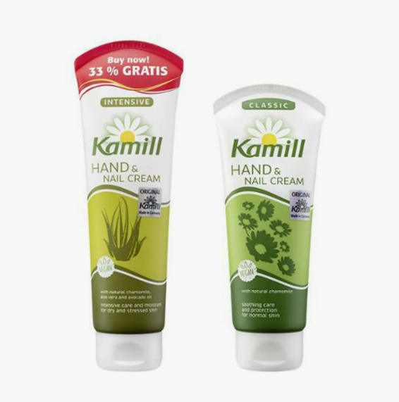 Kamill Hand & Nail Cream BEST & BONUS Duo Set (Intensive Bonus Pack 133mL+Classic 100mL)
