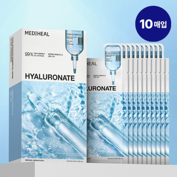 MEDIHEAL Hyaluronate Essential Mask Sheet Ultra Hydration 10ea