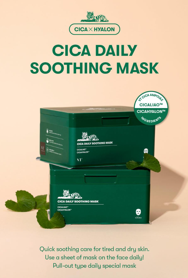 VT Cica Daily Soothing Mask Sheet 30 Sheets