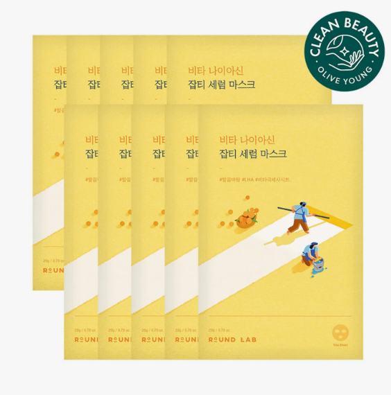ROUND LAB Vita Niacinamide Dark Spot Serum Mask Sheet 10ea