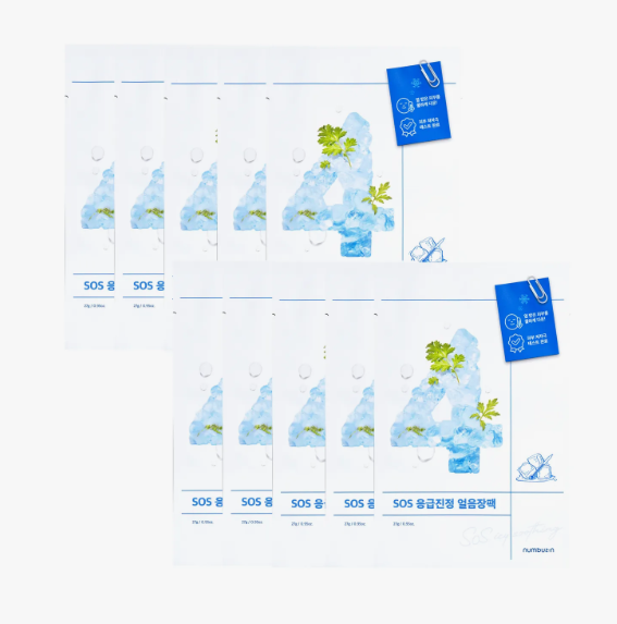 numbuzin No. 4 Icy Soothing Sheet Mask 10ea Set