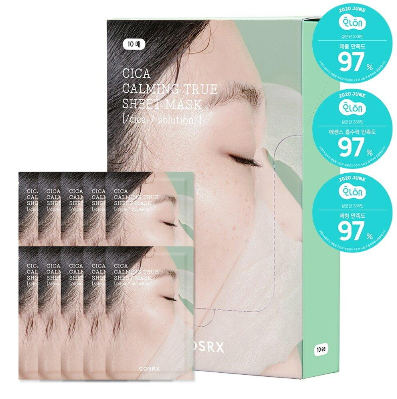 COSRX Pure Fit Cica Calming True Sheet Mask 10 Sheets