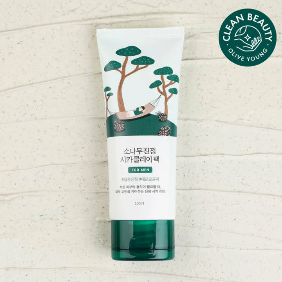 ROUND LAB For Men Pine Calming Cica Clay Pack 100ml