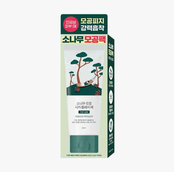 ROUND LAB For Men Pine Calming Cica Clay Pack 100ml