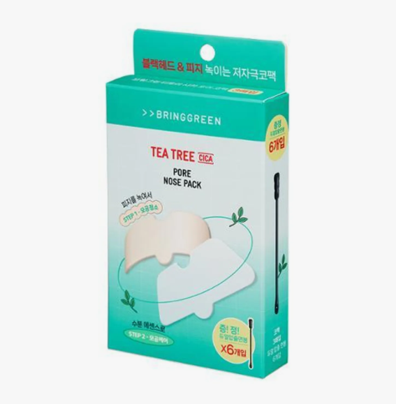 BRINGGREEN Tea Tree Cica Pore Nose Pack 5P