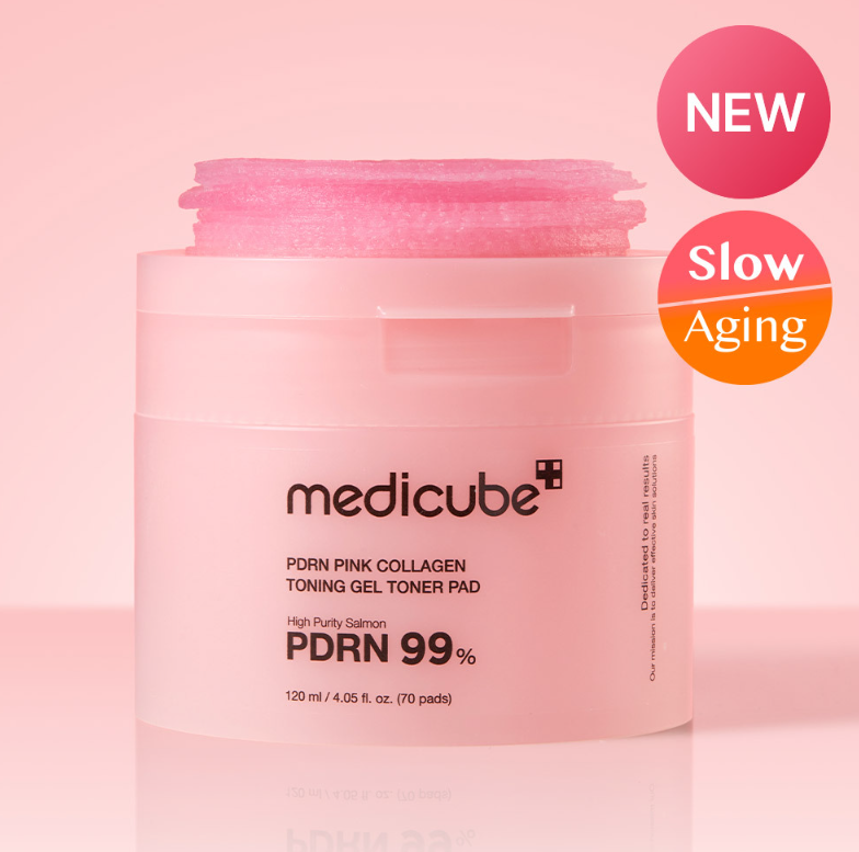 medicube PDRN Pink Collagen Toning Gel Toner Pads 70P