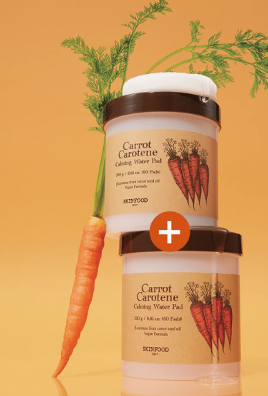 SKINFOOD Carrot Carotene Calming Water Pad 60P Double Set