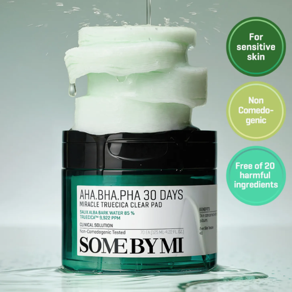 SOME BY MI AHA-BHA-PHA 30 Days Miracle True Cica Clear Pad 70ea