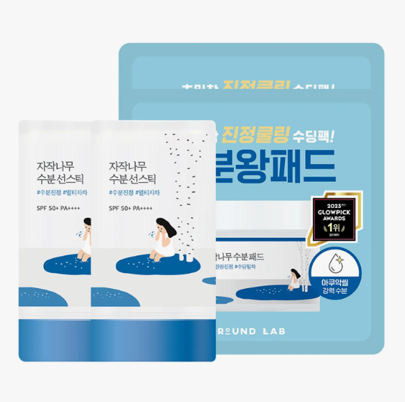 [NUNUSSI EDITION] ROUND LAB Birch Juice Moisturizing Sun Stick 19g Double Pack (+Birch Juice Moisturizing Pad 4P)