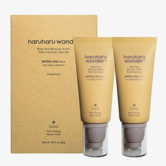 Haruharu wonder Black Rice Moisture Airyfit Daily Sunscreen Duo