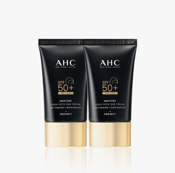 AHC Masters Aqua Rich Sun Cream 50ml 1+1 Set