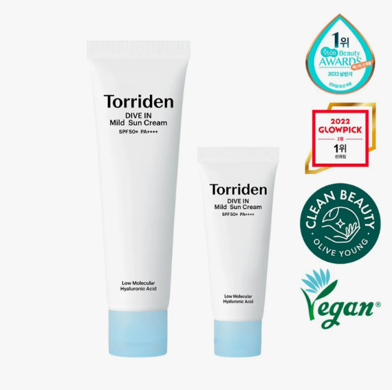 Torriden Dive-In Mild Sun Cream SPF50+ PA++++ (60ml + 20ml Set)