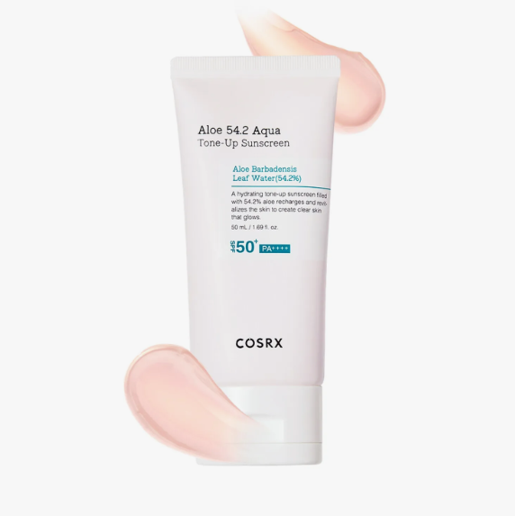 COSRX Aloe 54.2 Aqua Tone‑Up Sunscreen SPF 50+ PA++++ 50 ml