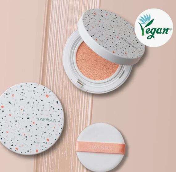 Tonefit Sun Vegan Tone‑Up Sun Cushion SPF 50+ PA++++