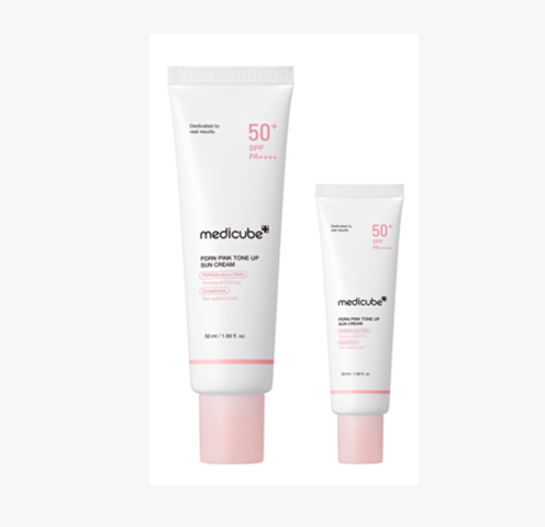 Medicube PDRN Pink Tone‑Up Sun Cream 50 ml + 20 ml Set