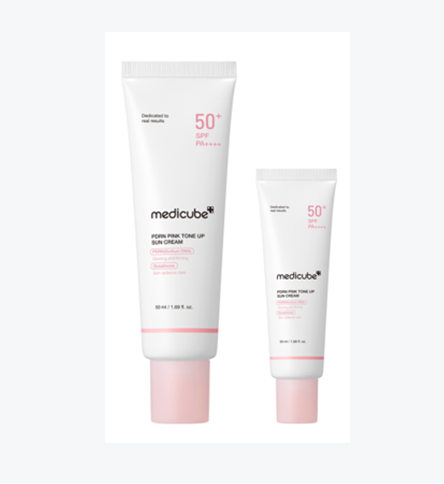 Medicube PDRN Pink Tone‑Up Sun Cream 50 ml + 20 ml Set
