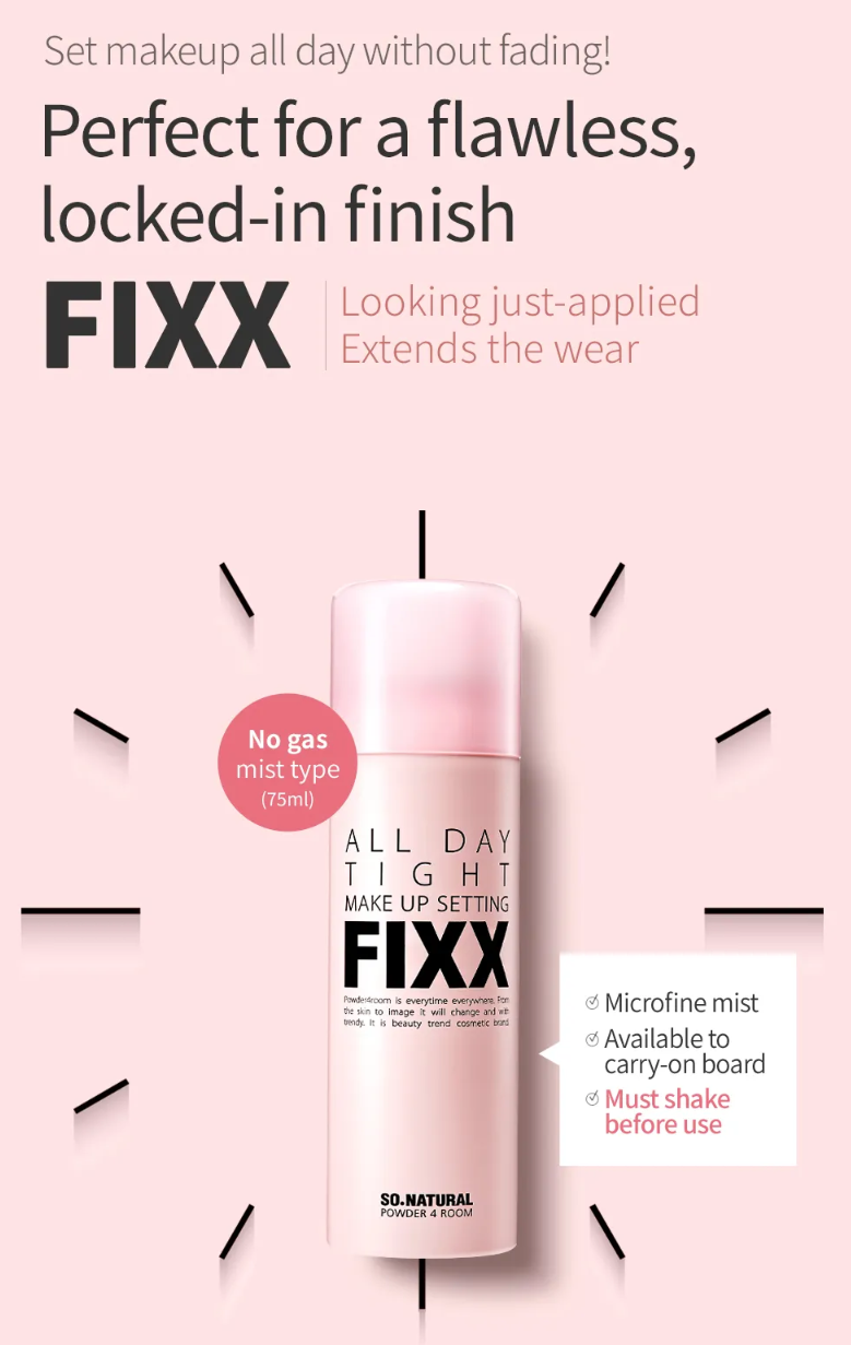 SONATURAL ALL DAY TIGHT MAKE UP SETTING FIXER 75ml (No-gas Type)
