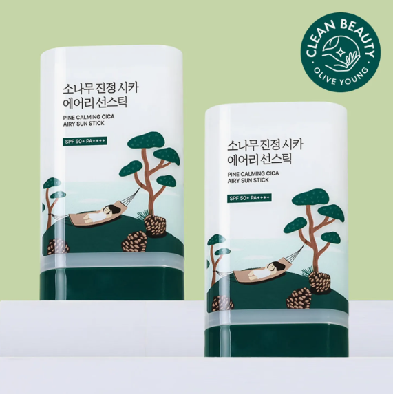 ROUND LAB Pine Calming Cica Airy Sun Stick 19g Double Set