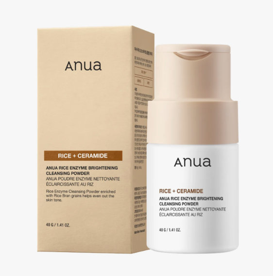 Anua Rice Enzyme Brightening Cleansing Powder 40g Set (+Pack Brush)